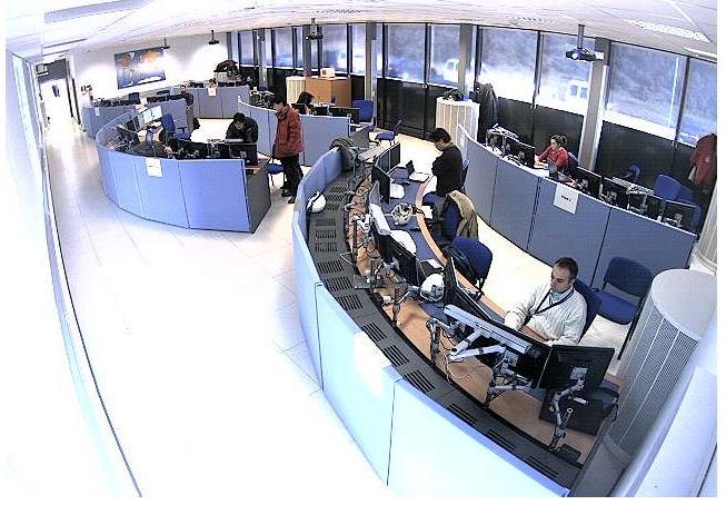 Figure 2: Part of the ATLAS control room.