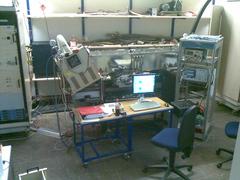 2 MeV proton RFQ LINAC setup at Grosslabor.