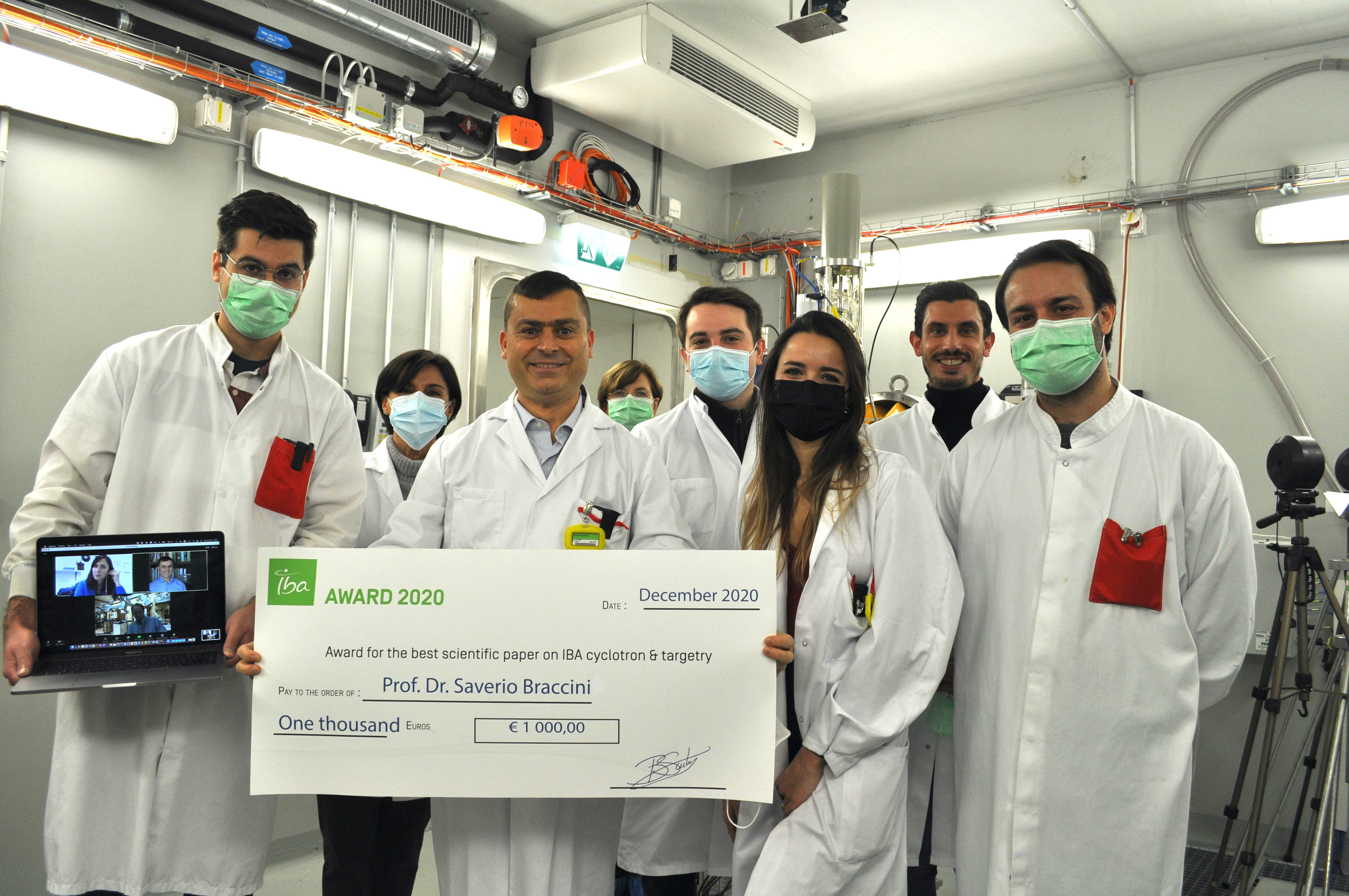 Group picture with IBA award 2020